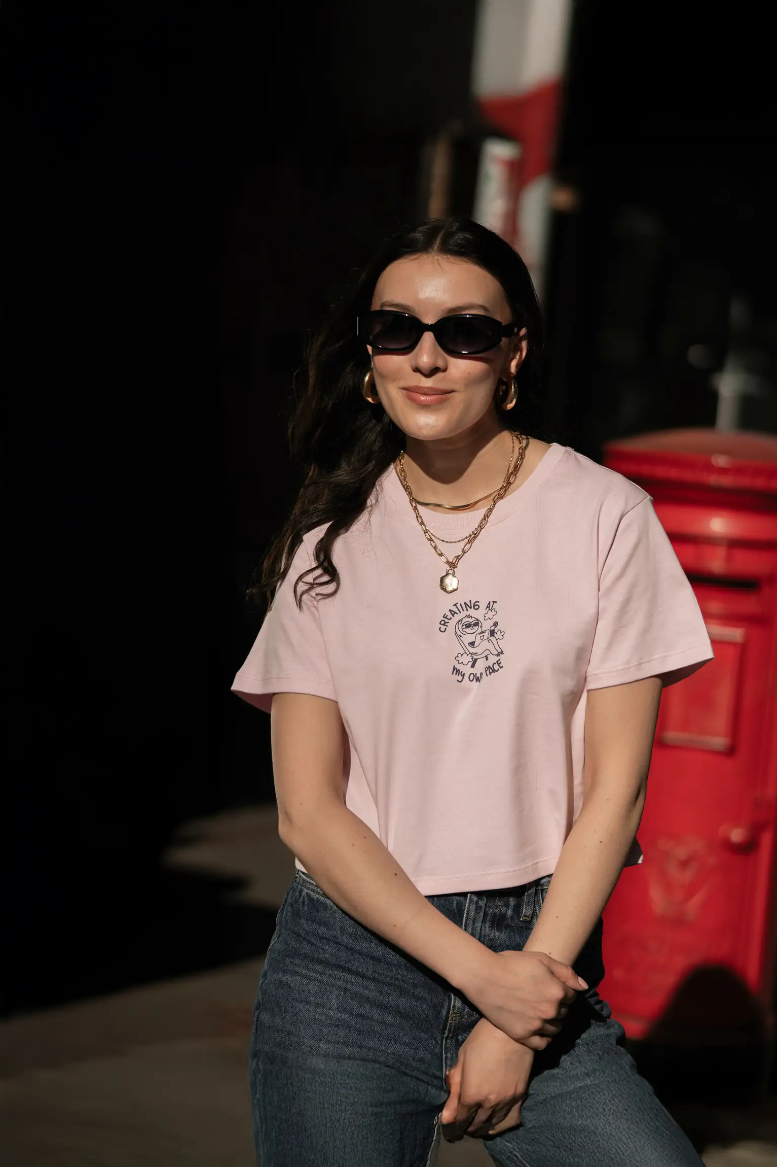Own Pace Crop Top – Pink - Image 2