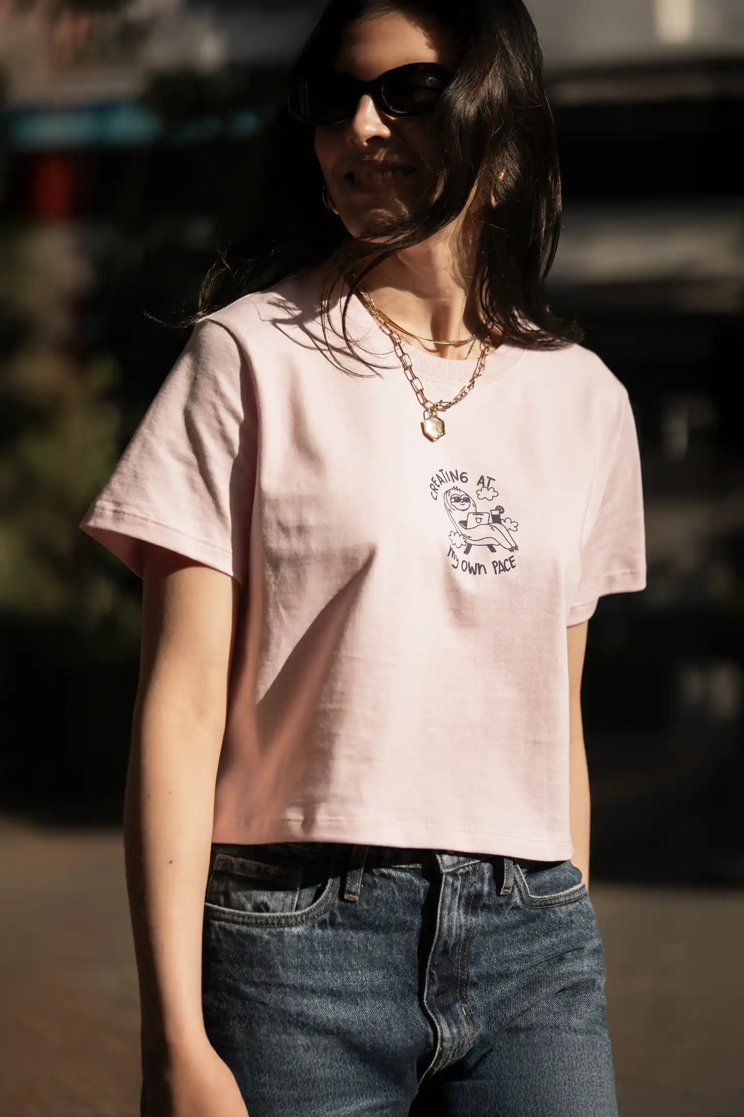 Own Pace Crop Top – Pink - Image 3